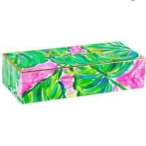 Lilly Pulitzer Painted Palms Large Lacquer Box